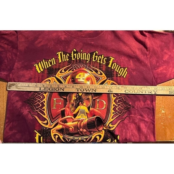 The Mountain Fireman tee red new no tag - Picture 2 of 8